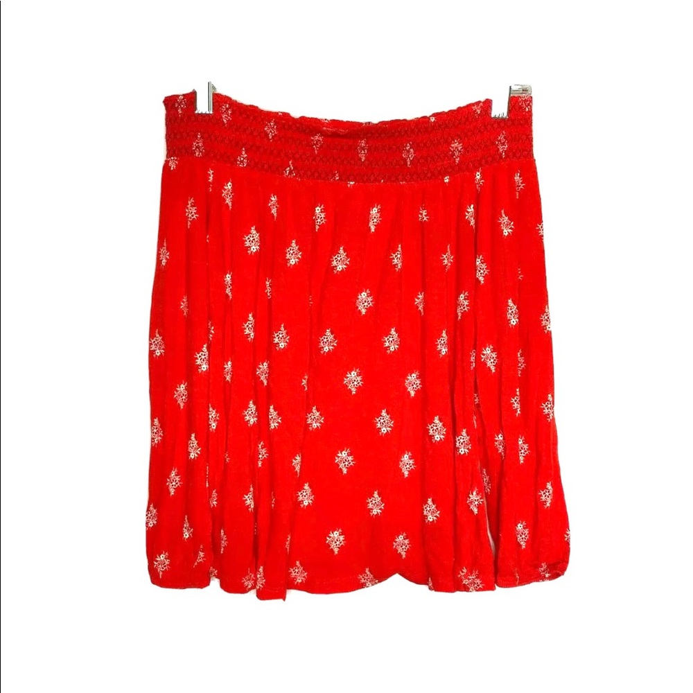EUC Old Navy Off the Shoulder Printed Red XS